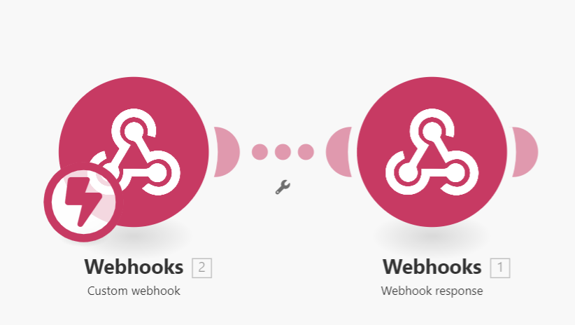Custom and response webhooks in Make